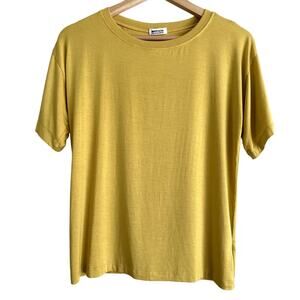 LAMade Short Sleeve Carlsbad Crossback Tee-Size XS Gold-NWT‎